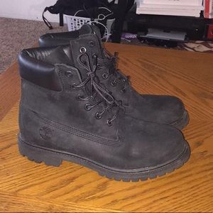 All Black Woman Timberlands